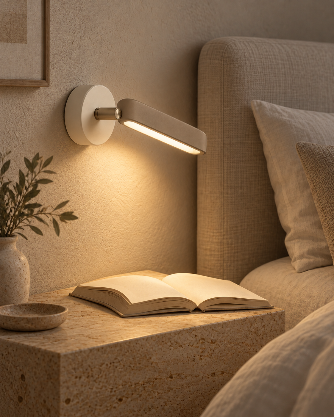 Nook Wall Cordless Adjustable Reading Lamp