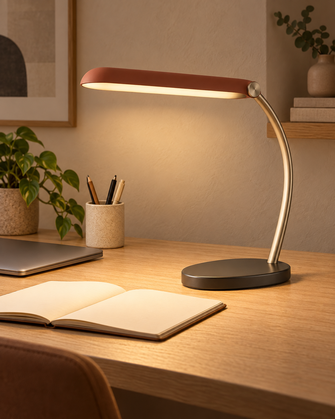 Nook Arc Wide-Beam Desktop Reading Lamp