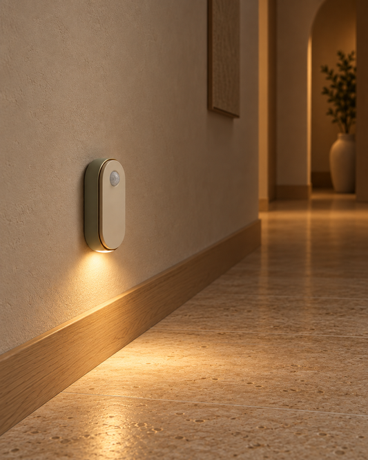 Dwellqeno Path Hall Hallway Motion-Sensing Night Light｜Wireless Wall-Mounted Soft Light·Automatic Illumination at Night